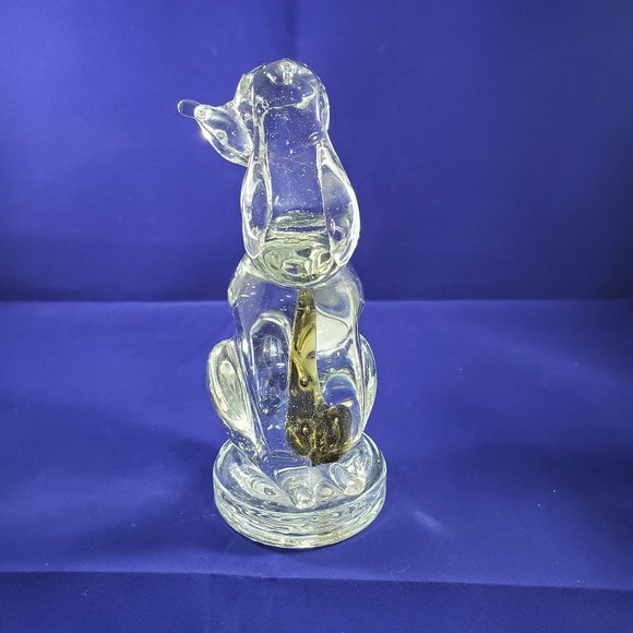 Glass Dog Figurine - Murano Style - Picture 2 of 4